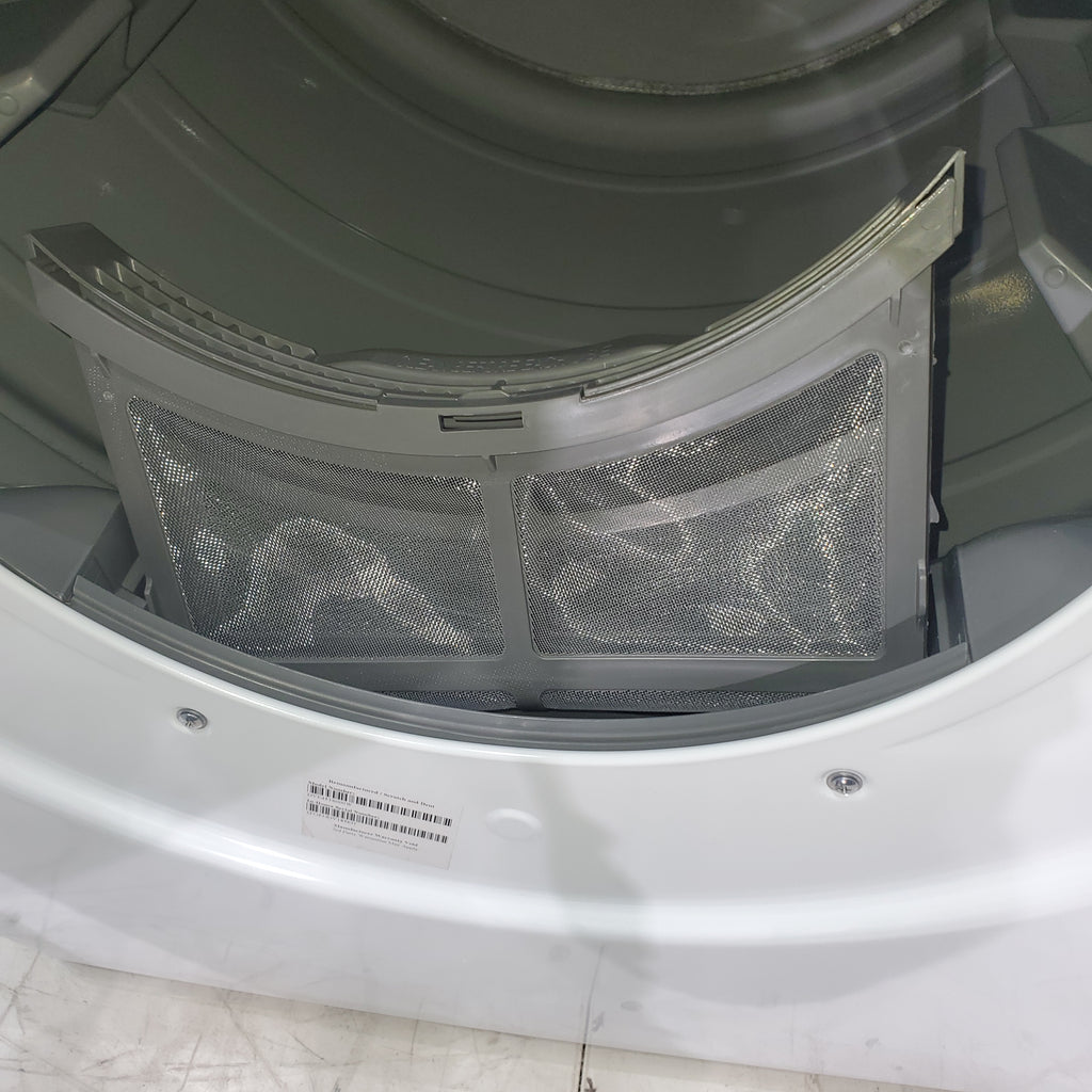 Pictures of White Samsung 7.5 cu. ft. Front Load Electric Dryer with Smart Care - Scratch and Dent - Minor - Neu Appliance Outlet - Discount Appliance Outlet in Austin, Tx