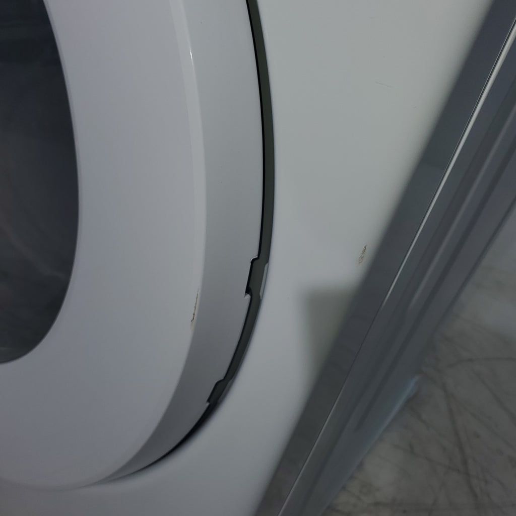 Pictures of White Samsung 7.5 cu. ft. Front Load Electric Dryer with Smart Care - Scratch and Dent - Minor - Neu Appliance Outlet - Discount Appliance Outlet in Austin, Tx