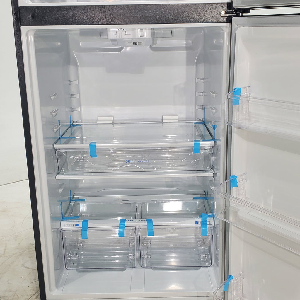 Pictures of 30" Wide EasyCare Stainless Steel Frigidaire 20.0 cu. ft. Top Freezer Refrigerator with EvepTemp Cooling System - Certified Refurbished - Neu Appliance Outlet - Discount Appliance Outlet in Austin, Tx