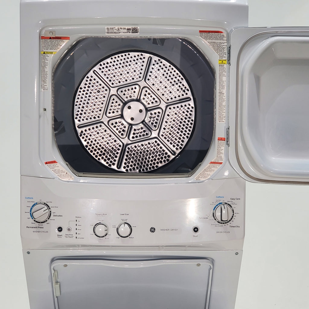 Pictures of GE 3.2 cu. ft. Washer and 5.9 cu. ft. Electric Dryer Laundry Center with Rotary- Electromagnetic Controls - Certified Refurbished - Neu Appliance Outlet - Discount Appliance Outlet in Austin, Tx