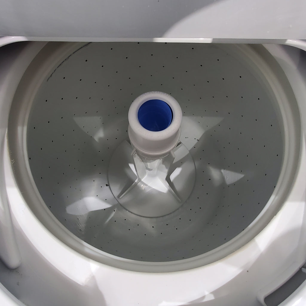 Pictures of GE 3.2 cu. ft. Washer and 5.9 cu. ft. Electric Dryer Laundry Center with Rotary- Electromagnetic Controls - Certified Refurbished - Neu Appliance Outlet - Discount Appliance Outlet in Austin, Tx