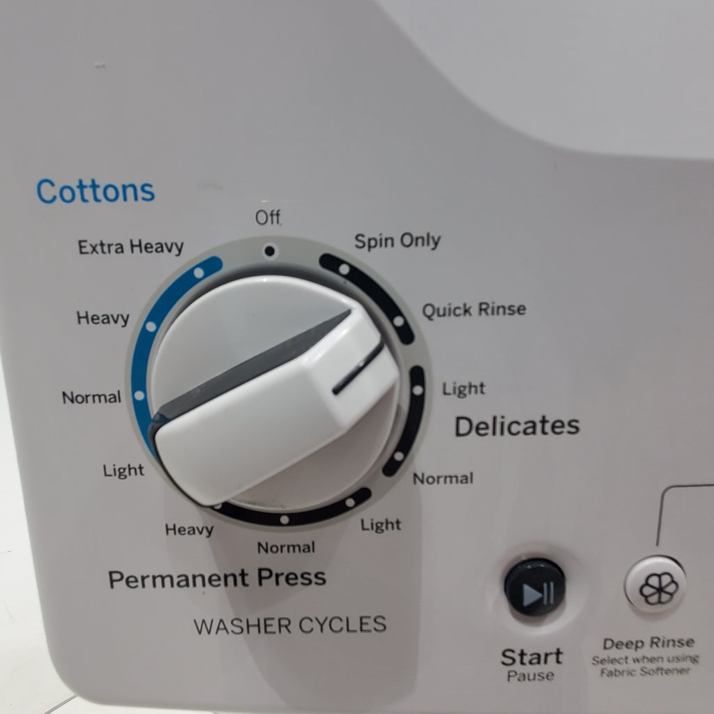 Pictures of GE 3.2 cu. ft. Washer and 5.9 cu. ft. Electric Dryer Laundry Center with Rotary- Electromagnetic Controls - Certified Refurbished - Neu Appliance Outlet - Discount Appliance Outlet in Austin, Tx