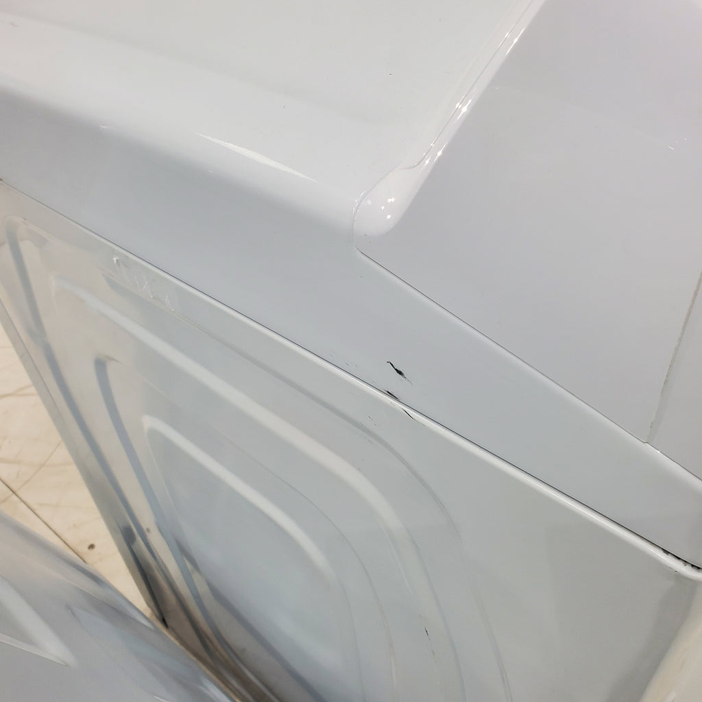 Pictures of Samsung White Top Load Diamond Drum 4.0 cu ft Washing Machine with 8 Wash Cycles and 7.2 cu. ft. Electric Dryer with Sensor Dry in White - Scratch & Dent - Minor /  Moderate - Neu Appliance Outlet - Discount Appliance Outlet in Austin, Tx