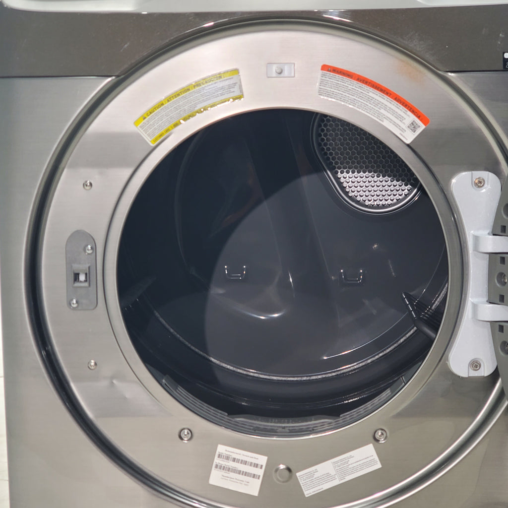 Pictures of Platinum Samsung 7.5 cu. ft. Front Load Electric Dryer with Steam - Scratch & Dent - Minor - Neu Appliance Outlet - Discount Appliance Outlet in Austin, Tx