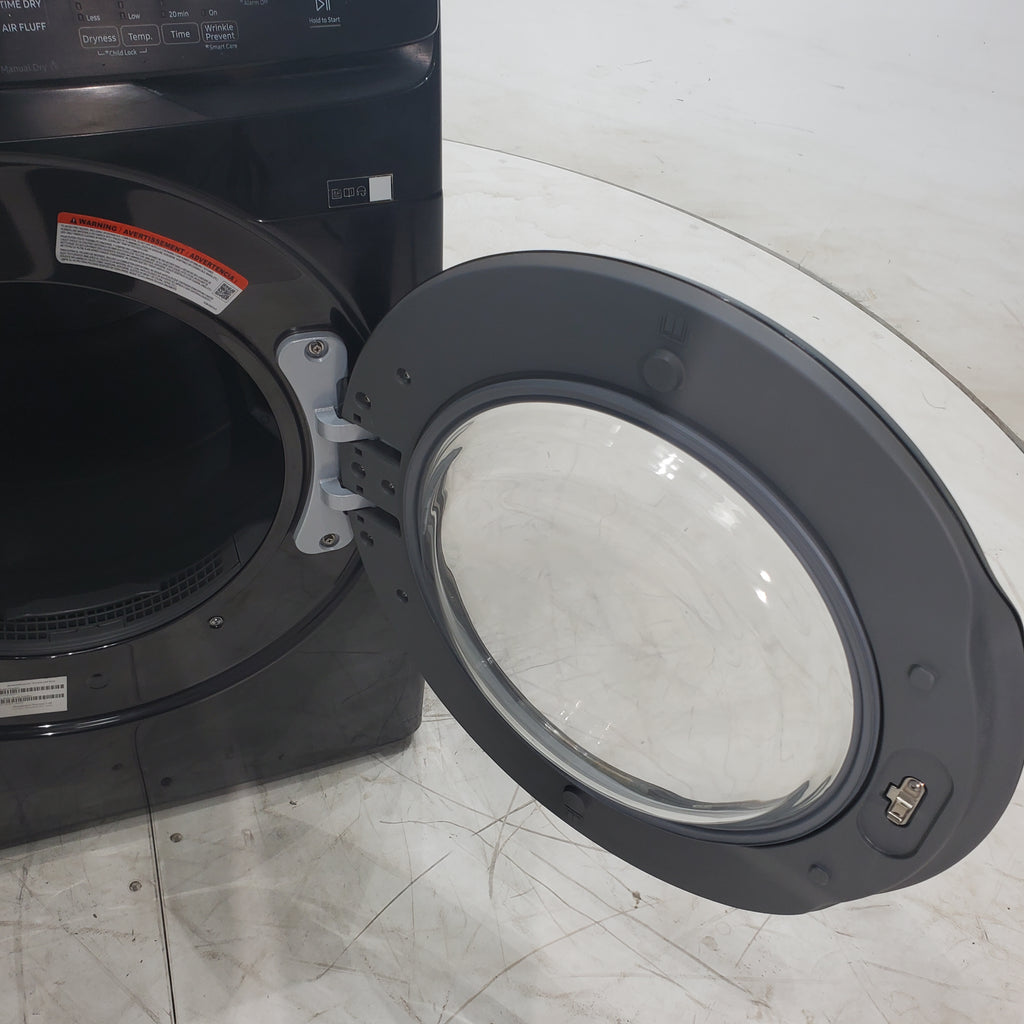 Pictures of Brushed Black Samsung 7.5 cu. ft. Frontload Electric Dryer with Sensor Dry - Scratch & Dent - Moderate - Neu Appliance Outlet - Discount Appliance Outlet in Austin, Tx