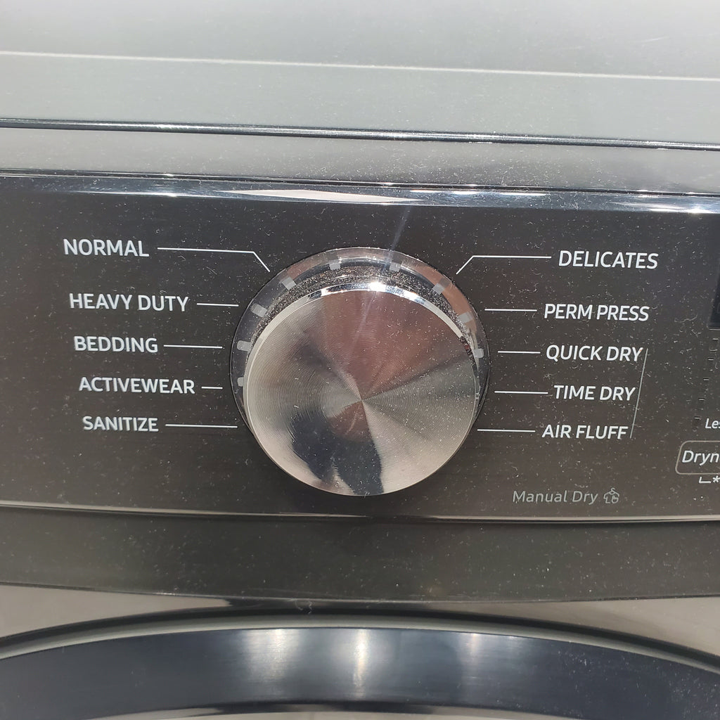 Pictures of Brushed Black Samsung 7.5 cu. ft. Frontload Electric Dryer with Sensor Dry - Scratch & Dent - Minor - Neu Appliance Outlet - Discount Appliance Outlet in Austin, Tx