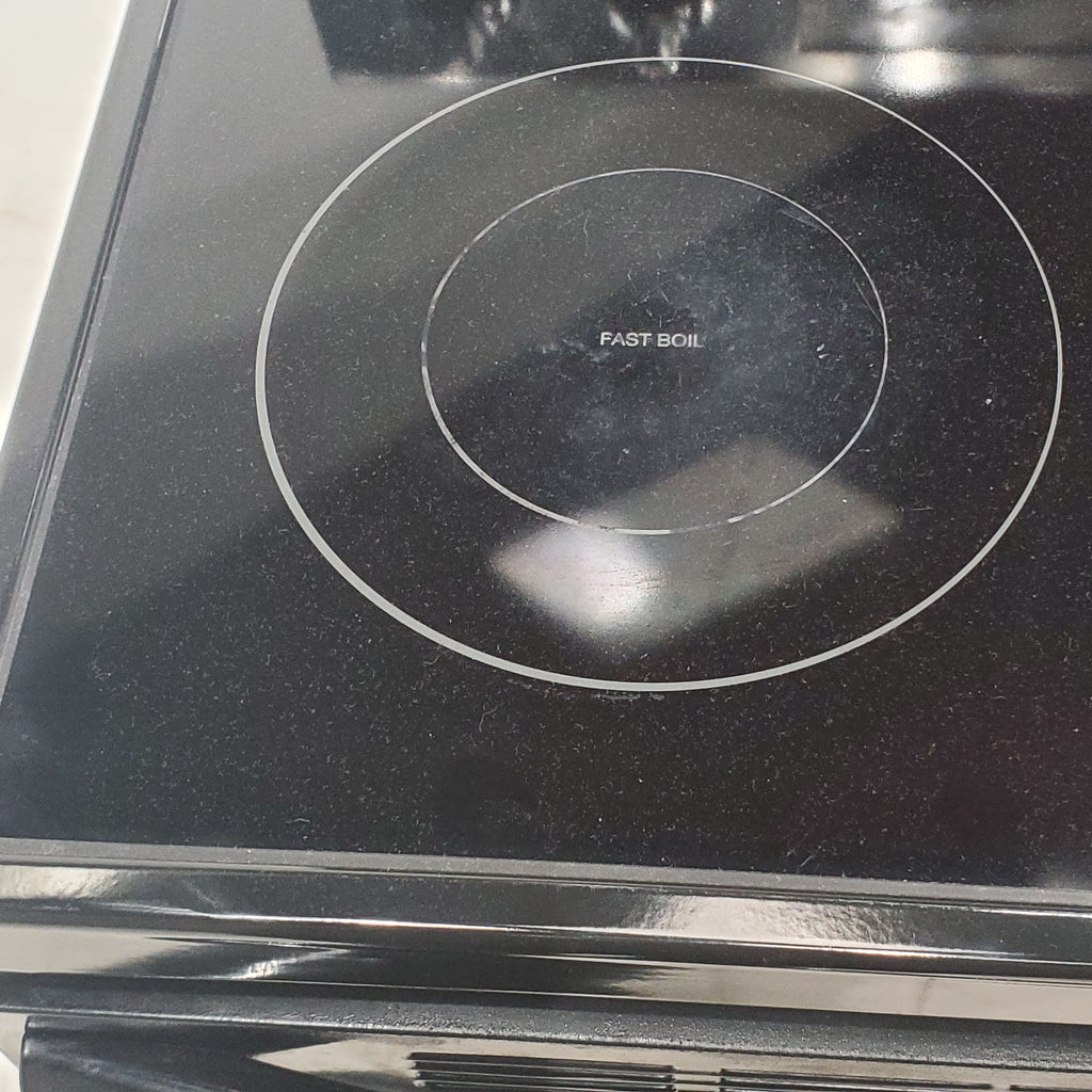 Pictures of Samsung Black 30inch Electric Glass Top Range with 5 Radiant Elements and True Fan Convection - Certified Refurbished - Neu Appliance Outlet - Discount Appliance Outlet in Austin, Tx