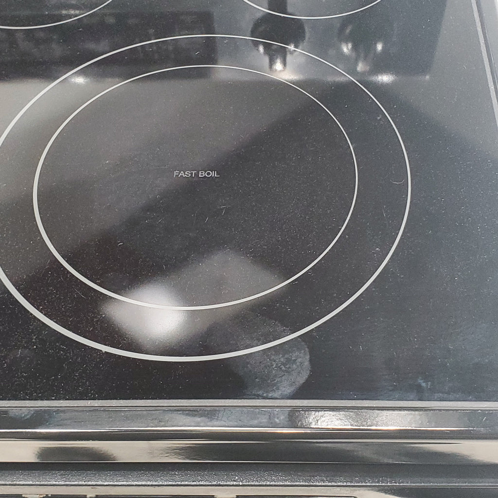 Pictures of Samsung Black 30inch Electric Glass Top Range with 5 Radiant Elements and True Fan Convection - Certified Refurbished - Neu Appliance Outlet - Discount Appliance Outlet in Austin, Tx