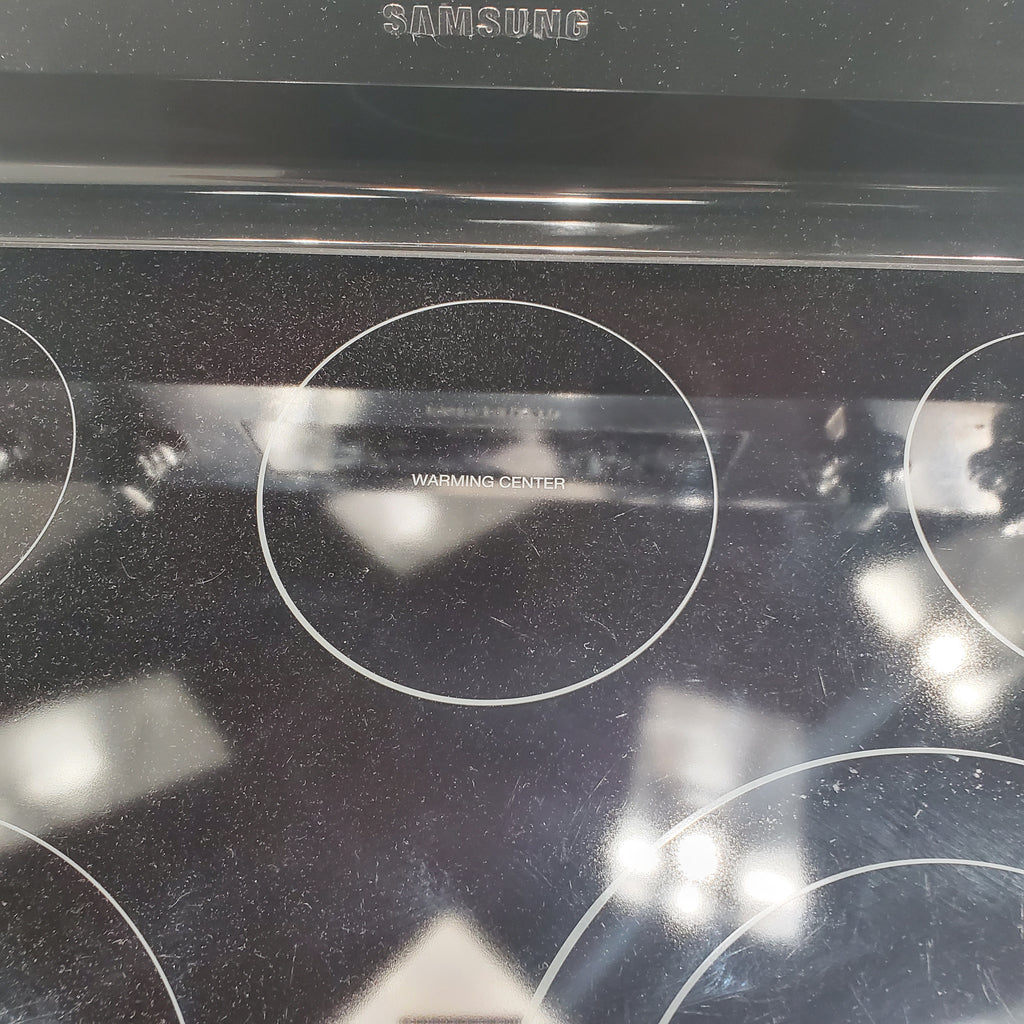 Pictures of Samsung Black 30inch Electric Glass Top Range with 5 Radiant Elements and True Fan Convection - Certified Refurbished - Neu Appliance Outlet - Discount Appliance Outlet in Austin, Tx