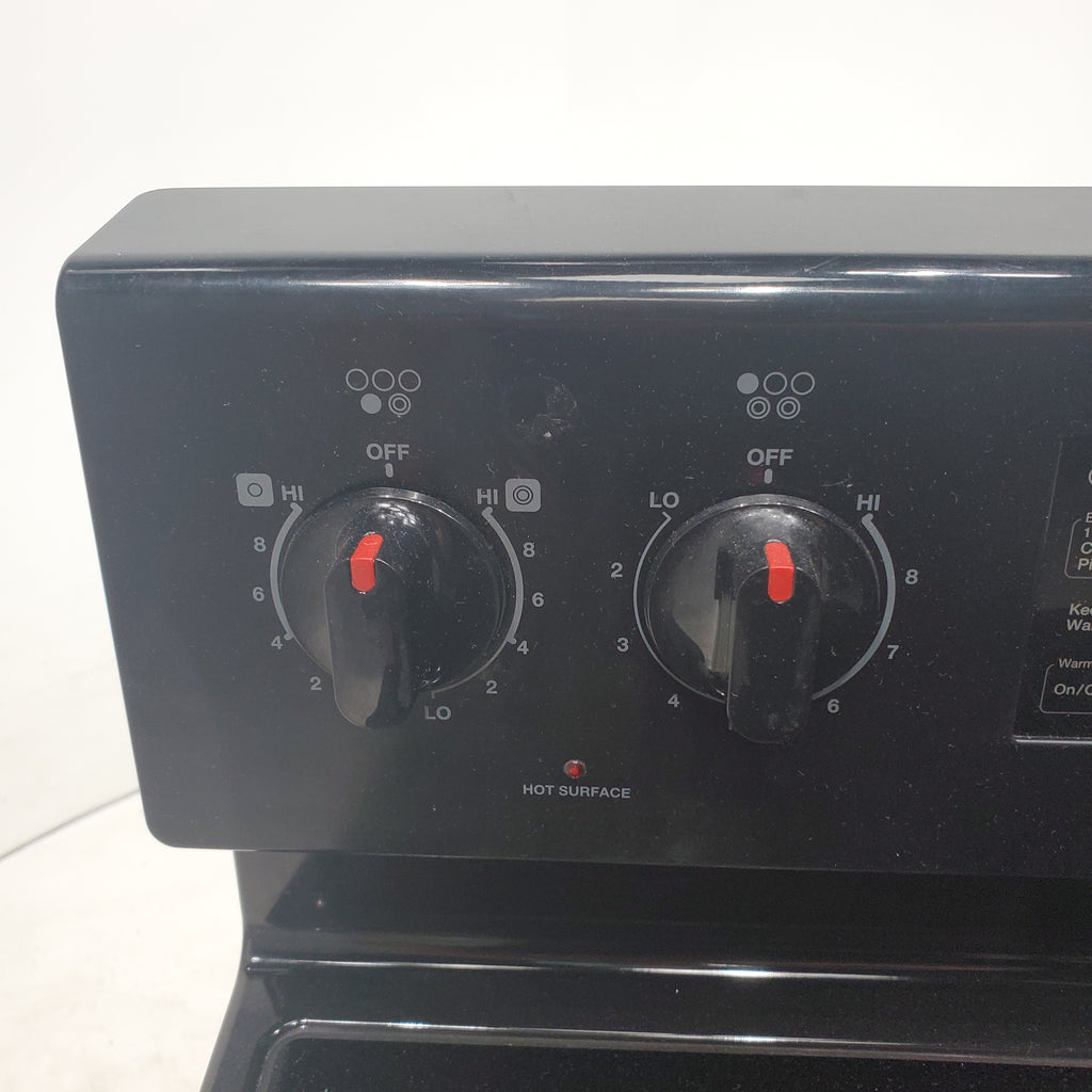 Pictures of Samsung Black 30inch Electric Glass Top Range with 5 Radiant Elements and True Fan Convection - Certified Refurbished - Neu Appliance Outlet - Discount Appliance Outlet in Austin, Tx