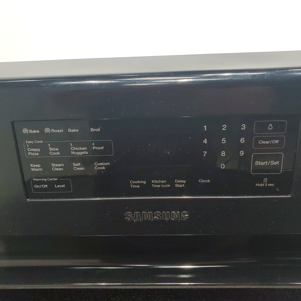 Pictures of Samsung Black 30inch Electric Glass Top Range with 5 Radiant Elements and True Fan Convection - Certified Refurbished - Neu Appliance Outlet - Discount Appliance Outlet in Austin, Tx