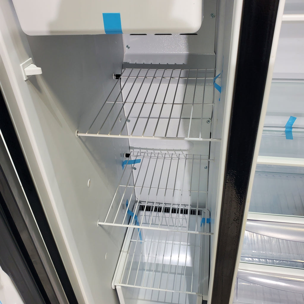 Pictures of Ebony Black Frigidaire 25.5 cu. ft. Side by Side Refrigerator with Exterior Ice and Water Dispenser - Certified Refurbished - Neu Appliance Outlet - Discount Appliance Outlet in Austin, Tx