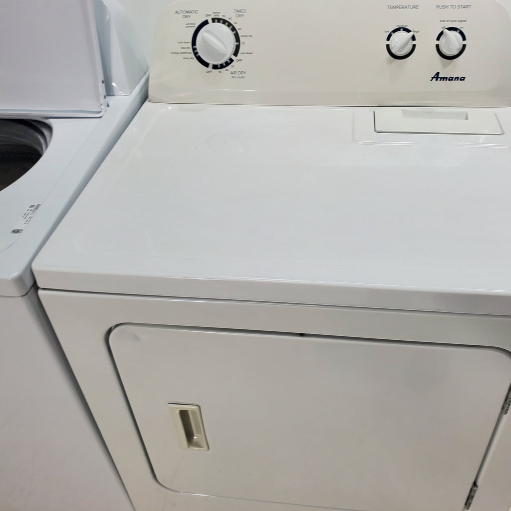 Pictures of Amana 3.8 cu. ft. Top Load Washing Machine with Deep Water Wash Option and Amana 7.0 cu. ft. Electric Dryer with Automatic Cycles - Certified Refurbished - Neu Appliance Outlet - Discount Appliance Outlet in Austin, Tx