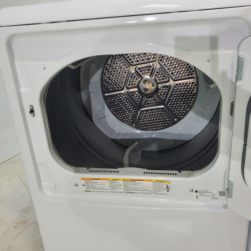 Pictures of Hotpoint 3.8 cu. ft. Top Load Washing Machine with Stainless Steel Basket and GE 6.2 cu. ft. Electric Dryer with 120 ft Venting - Certified Refurbished - Neu Appliance Outlet - Discount Appliance Outlet in Austin, Tx