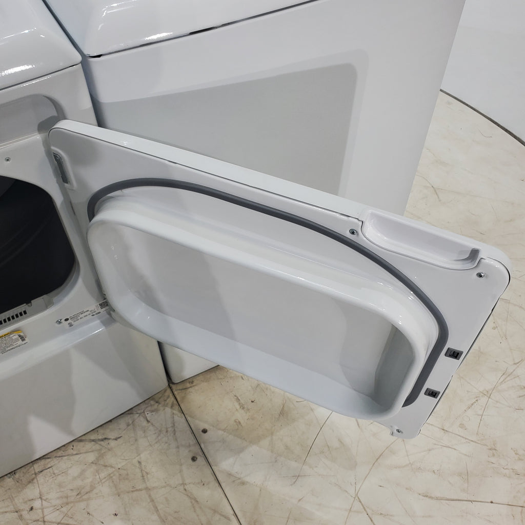 Pictures of Hotpoint 3.8 cu. ft. Top Load Washing Machine with Stainless Steel Basket and GE 6.2 cu. ft. Electric Dryer with 120 ft Venting - Certified Refurbished - Neu Appliance Outlet - Discount Appliance Outlet in Austin, Tx