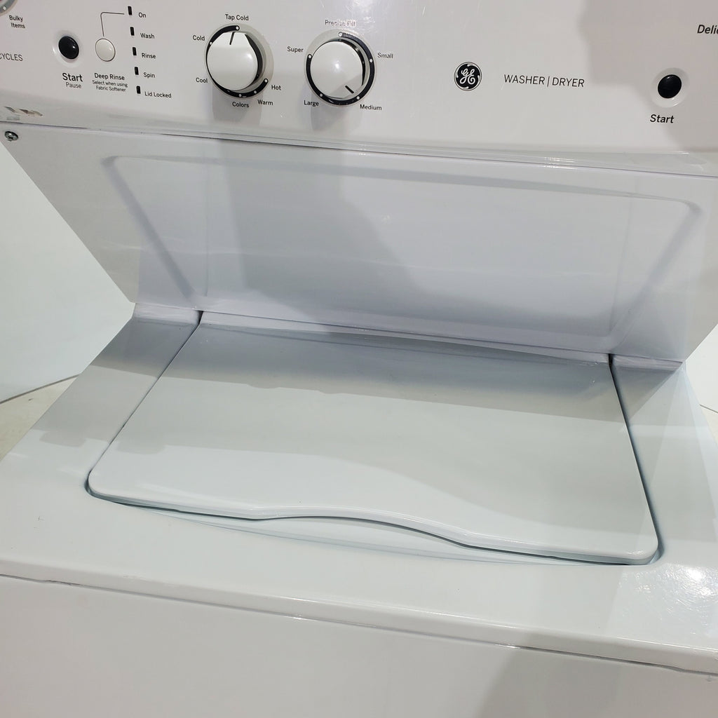 Pictures of GE 3.8 cu. ft. Laundry Center Washer and 5.9 cu. ft. Electric Dryer with Electro-Mechanical Rotary Dial Controls - Certified Refurbished - Neu Appliance Outlet - Discount Appliance Outlet in Austin, Tx