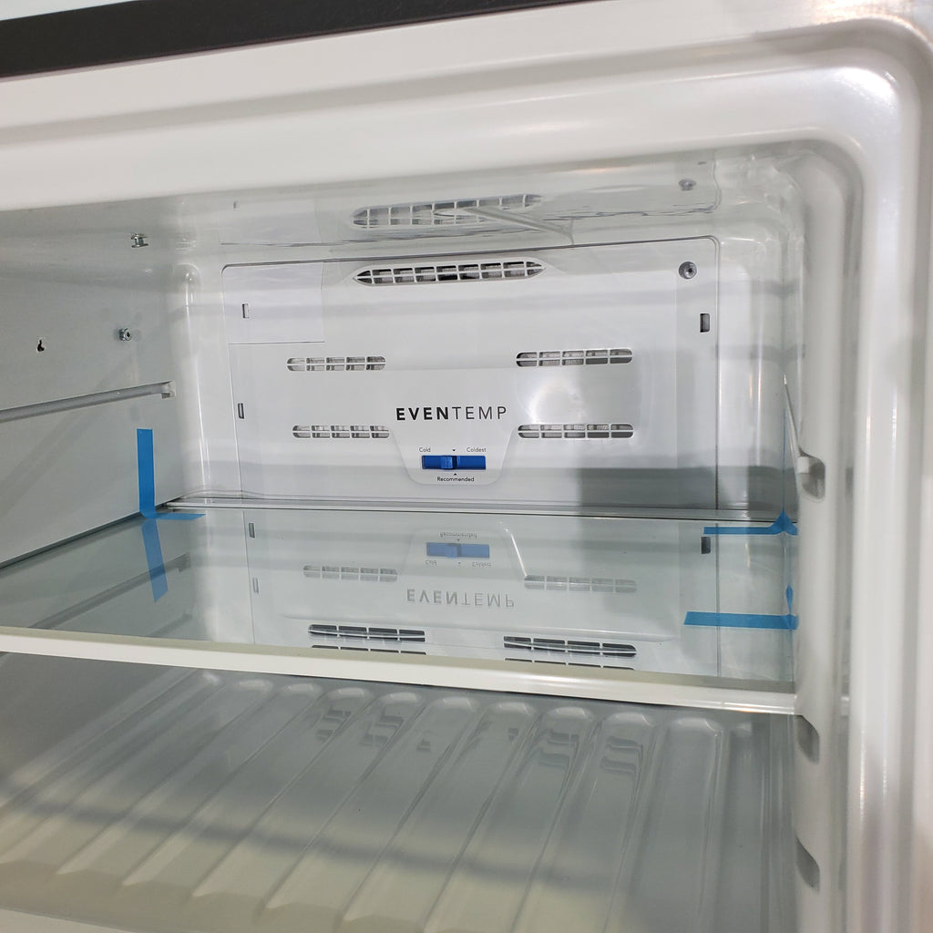 Pictures of 30 in. Wide EasyCare Stainless Steel Frigidaire 20.0 cu. ft. Top Freezer Refrigerator with EvepTemp Cooling System - Certified Refurbished - Neu Appliance Outlet - Discount Appliance Outlet in Austin, Tx