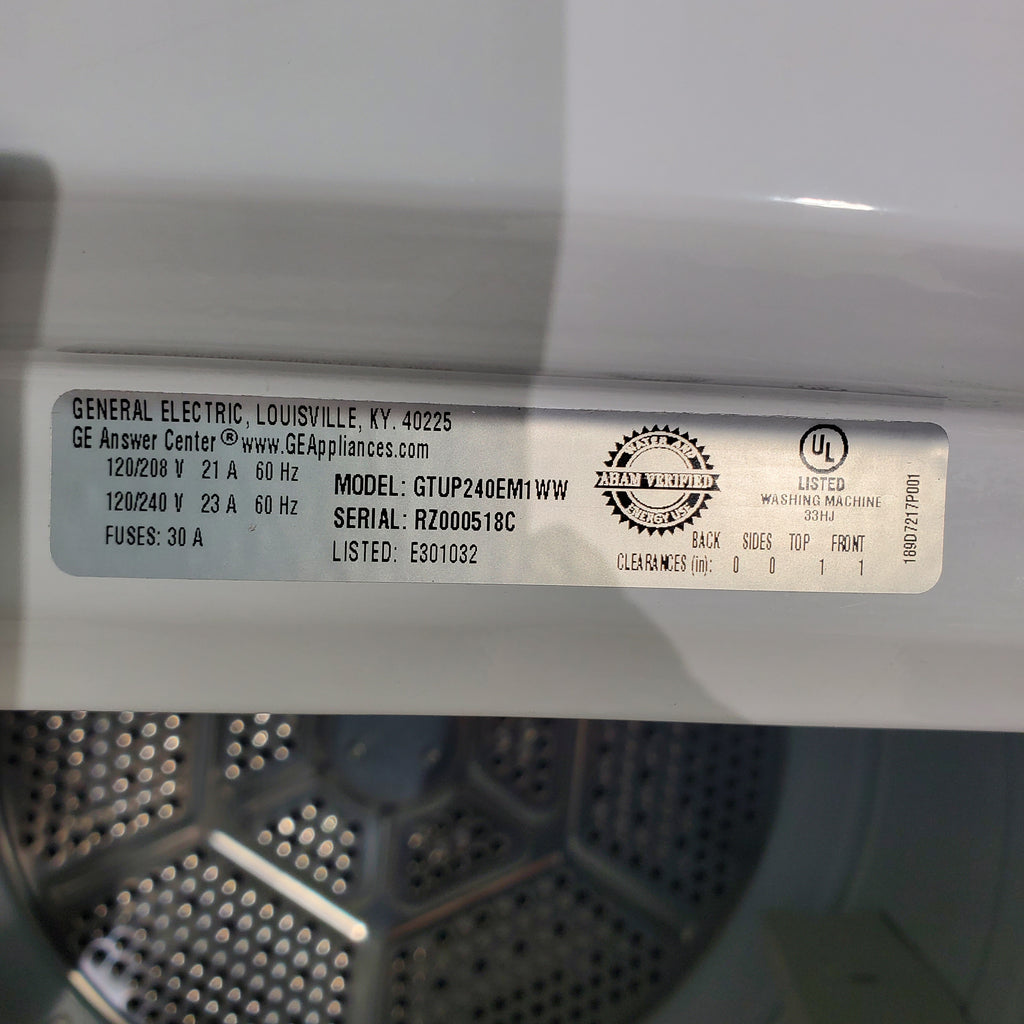 Pictures of GE Unitized Spacemaker® 2.2 DOE cu. ft. Washer and 4.4 cu. ft. Electric Dryer - Neu Appliance Outlet - Discount Appliance Outlet in Austin, Tx