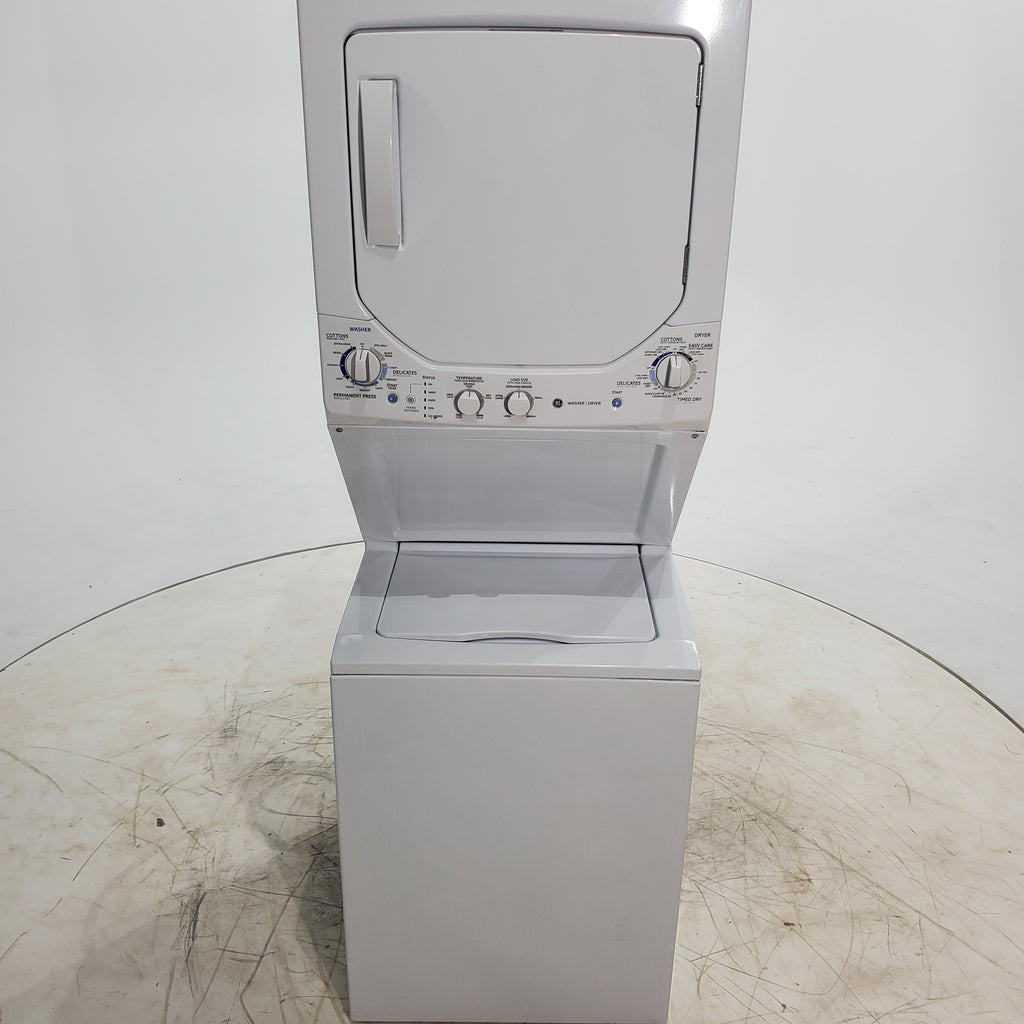 Pictures of GE Unitized Spacemaker® 2.2 DOE cu. ft. Washer and 4.4 cu. ft. Electric Dryer - Neu Appliance Outlet - Discount Appliance Outlet in Austin, Tx