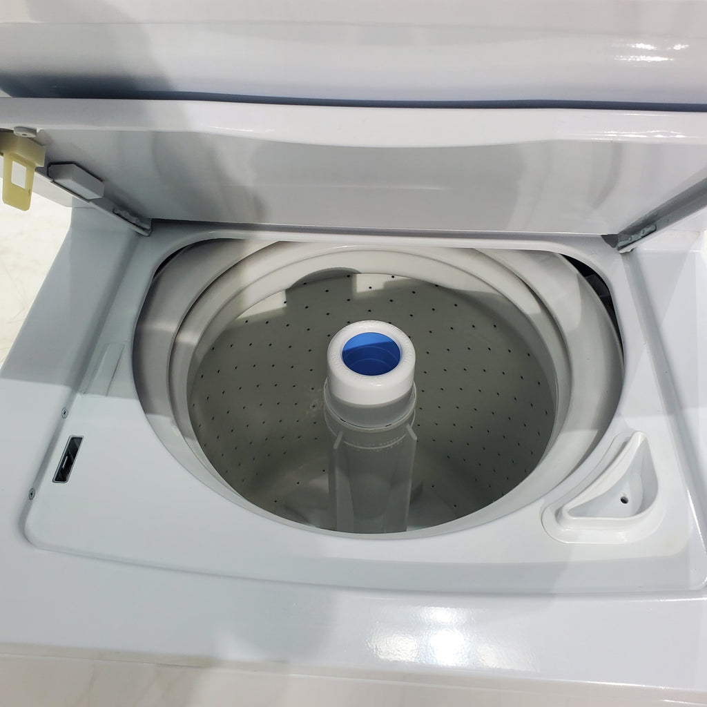 Pictures of GE Unitized Spacemaker® 2.2 DOE cu. ft. Washer and 4.4 cu. ft. Electric Dryer - Neu Appliance Outlet - Discount Appliance Outlet in Austin, Tx