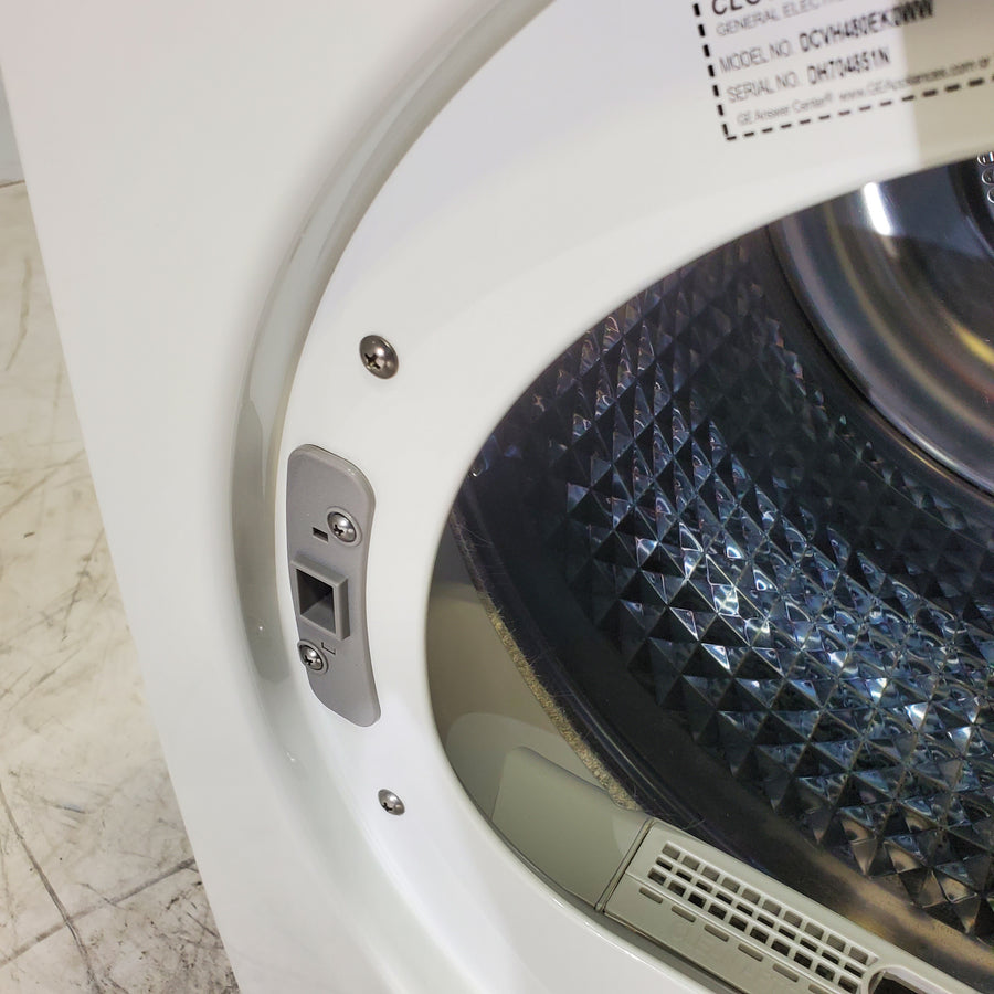 24" Wide Compact GE 4.0 cu.ft. Capacity Electric Dryer with Durable Stainless Steel Drum -  Certified Refurbished