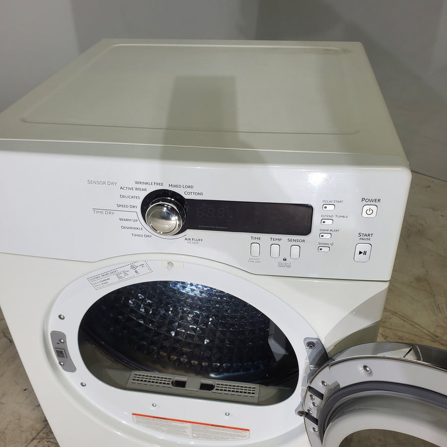 24" Wide Compact GE 4.0 cu.ft. Capacity Electric Dryer with Durable Stainless Steel Drum -  Certified Refurbished