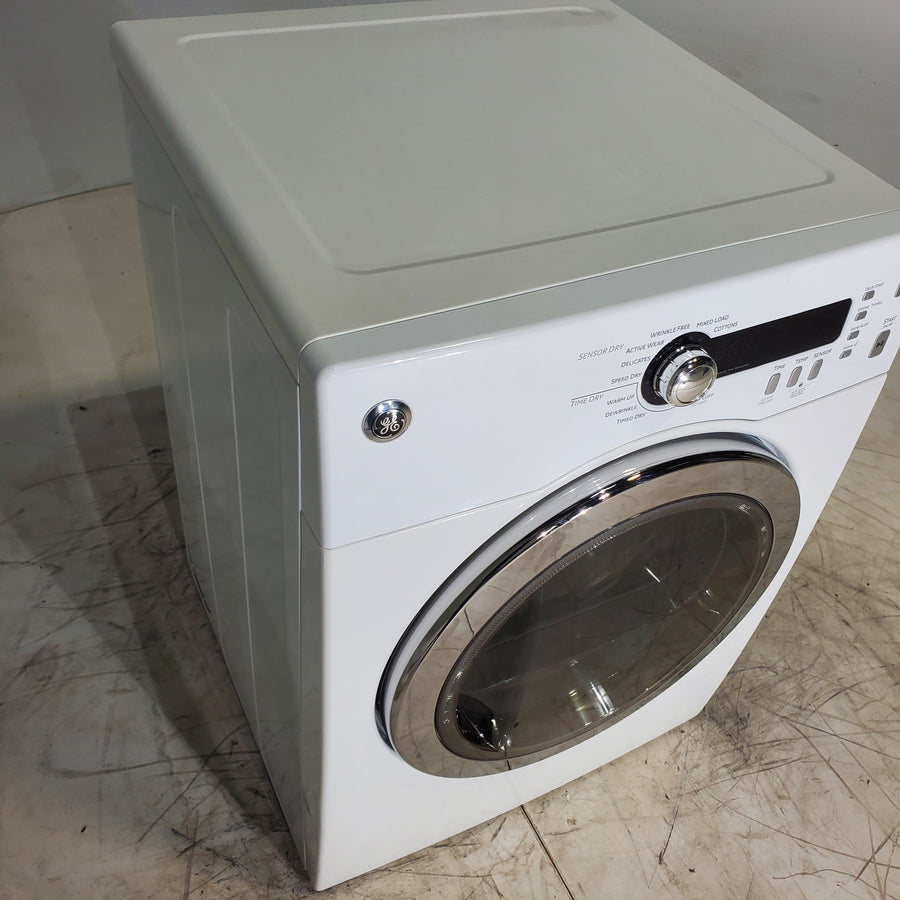 24" Wide Compact GE 4.0 cu.ft. Capacity Electric Dryer with Durable Stainless Steel Drum -  Certified Refurbished