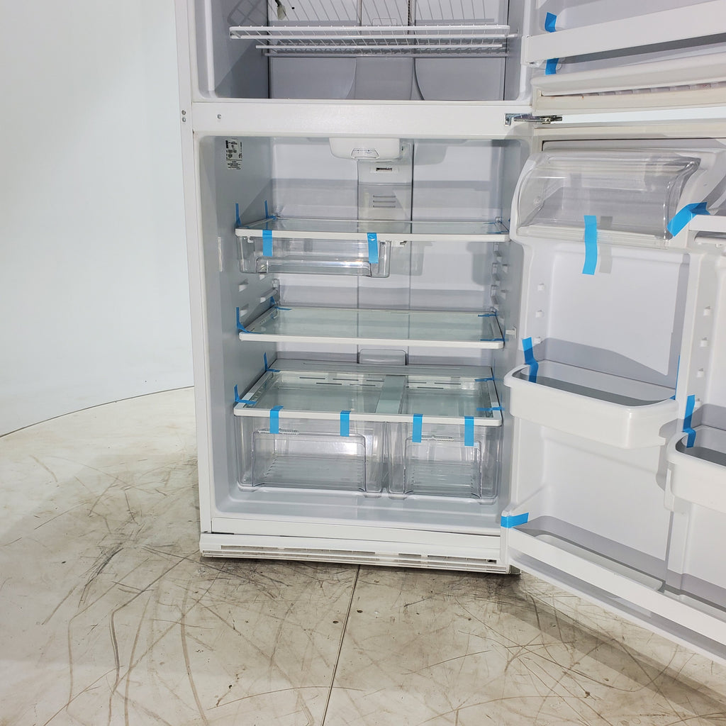 Pictures of White Kenmore 21 cu ft Top Freezer Refrigerator with Adjustable Shelving - Certified Refurbished - Neu Appliance Outlet - Discount Appliance Outlet in Austin, Tx