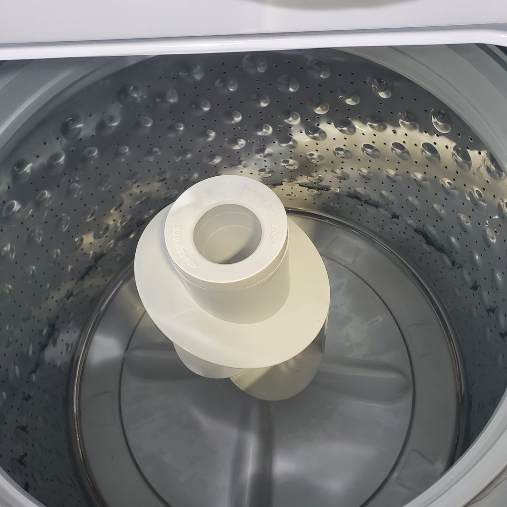 Pictures of GE 3.8 cu. ft. Laundry Center Washer and 5.9 cu. ft. Electric Dryer with Electro-Mechanical Rotary Dial Controls - Scratch & Dent - Minor - Neu Appliance Outlet - Discount Appliance Outlet in Austin, Tx