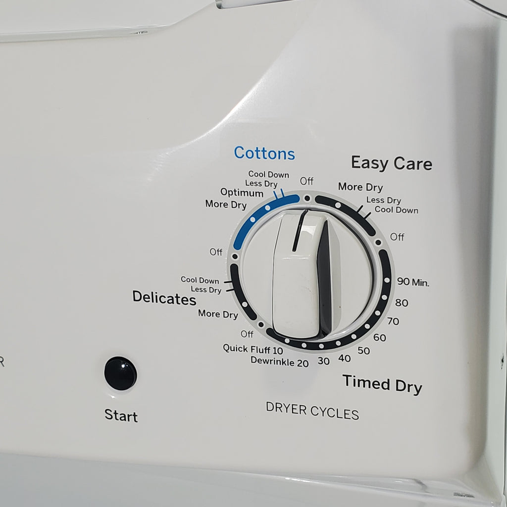Pictures of GE 3.8 cu. ft. Laundry Center Washer and 5.9 cu. ft. Electric Dryer with Electro-Mechanical Rotary Dial Controls - Scratch & Dent - Minor - Neu Appliance Outlet - Discount Appliance Outlet in Austin, Tx
