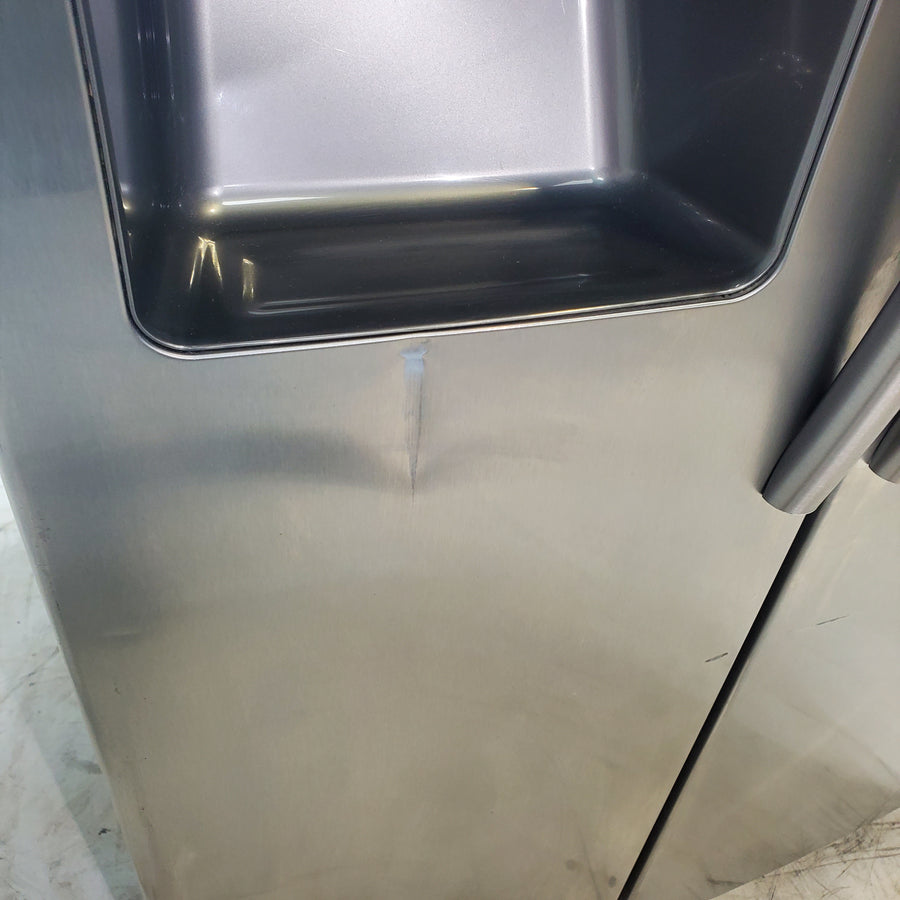 Stainless Steel ENERGY STAR Samsung 24.5 cu. ft. Side by Side Refrigerator with Exterior Ice and Water Dispenser - Certified Refurbished