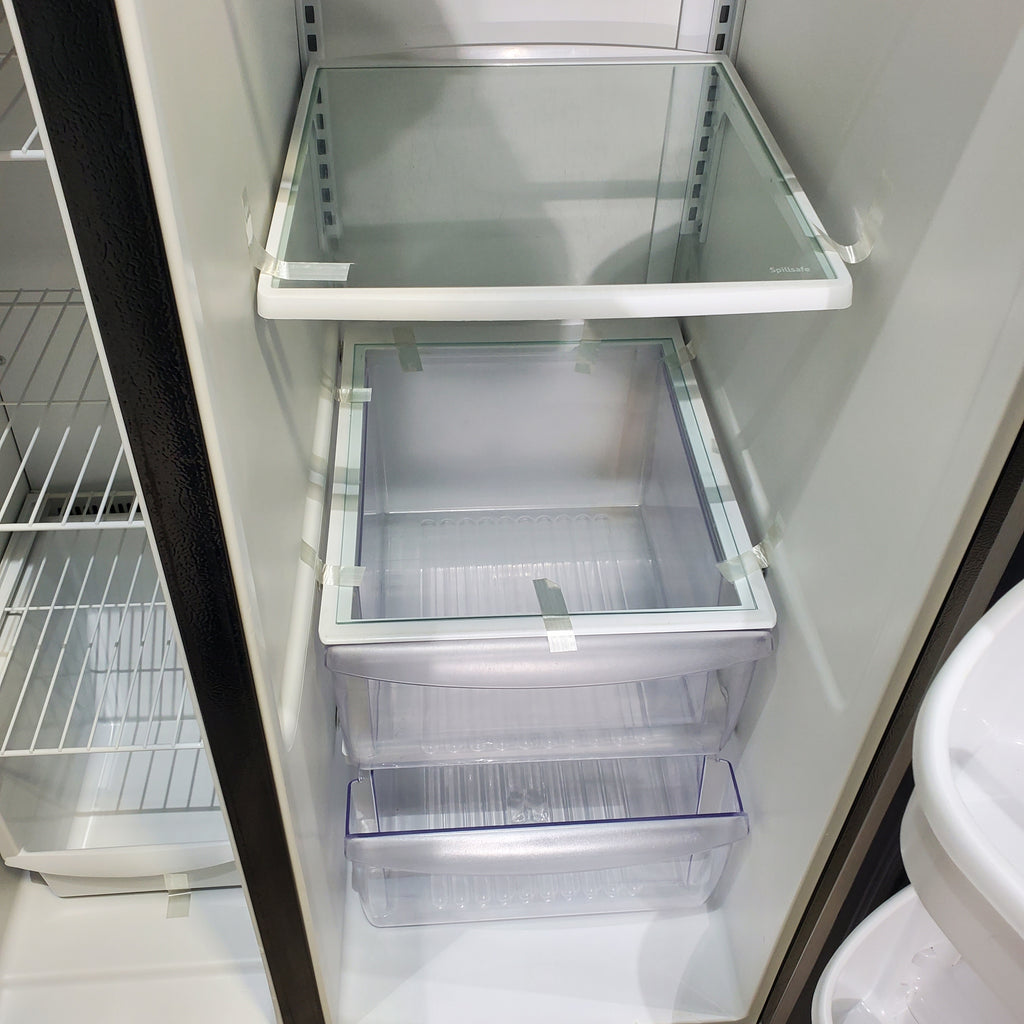 Pictures of Frigidaire Easy Care Stainless Steel 26 cu ft Side by Side Refrigerator with Ice and Water Dispenser - Certified Refurbished - Neu Appliance Outlet - Discount Appliance Outlet in Austin, Tx