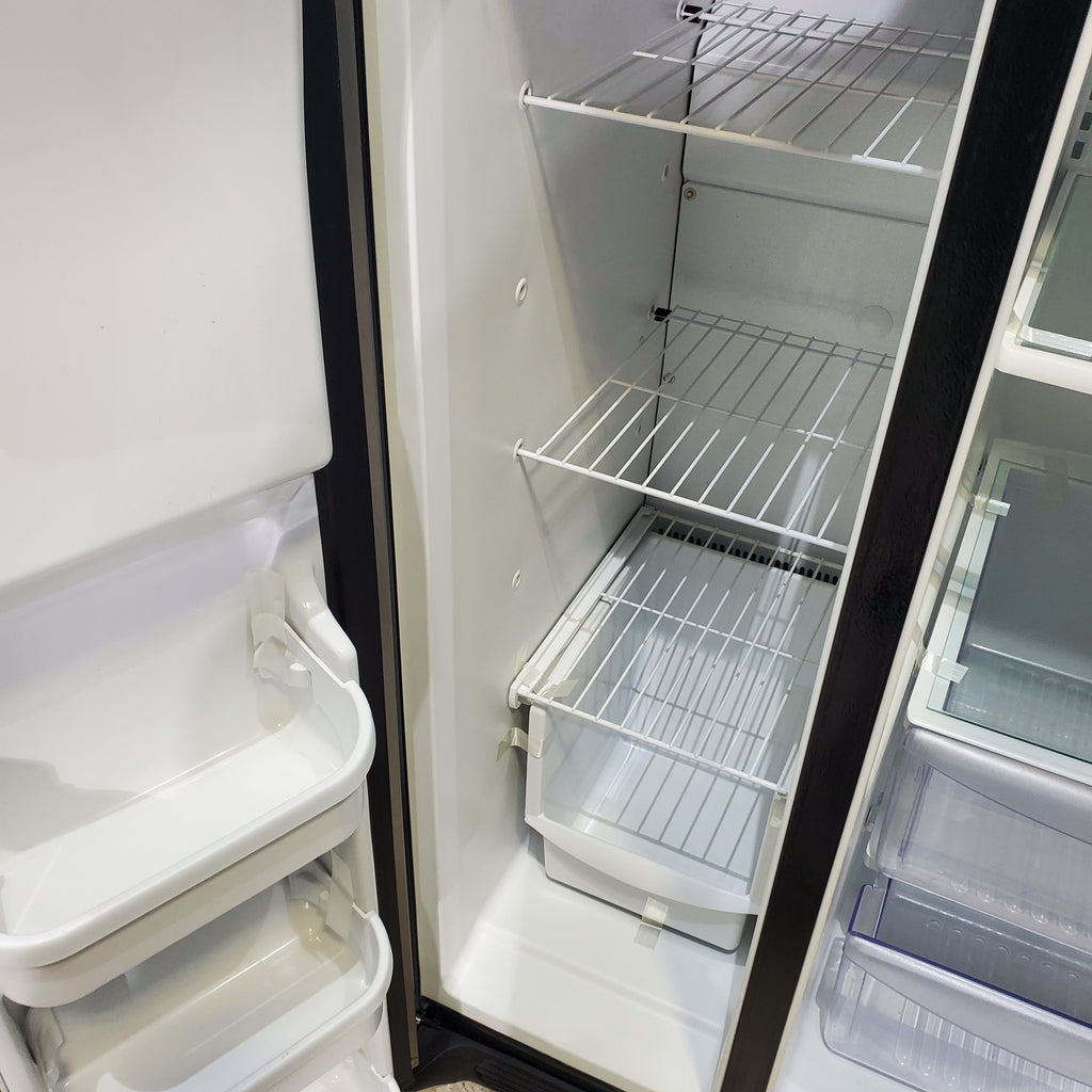 Pictures of Frigidaire Easy Care Stainless Steel 26 cu ft Side by Side Refrigerator with Ice and Water Dispenser - Certified Refurbished - Neu Appliance Outlet - Discount Appliance Outlet in Austin, Tx