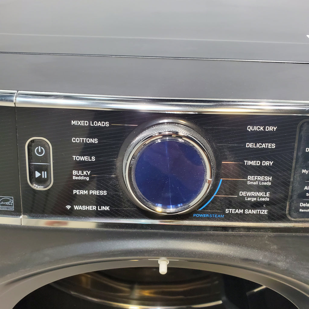 Pictures of GE Profile 5.3 cu. ft. Smart Front Load Washer in Carbon Graphite with OdorBlock UltraFresh Vent System and Carbon Graphite ENERGY STAR GE 7.8 cu. ft. Front Load Gas Dryer with Power Steam- Scratch & Dent - Minor - Neu Appliance Outlet - Discount Appliance Outlet in Austin, Tx