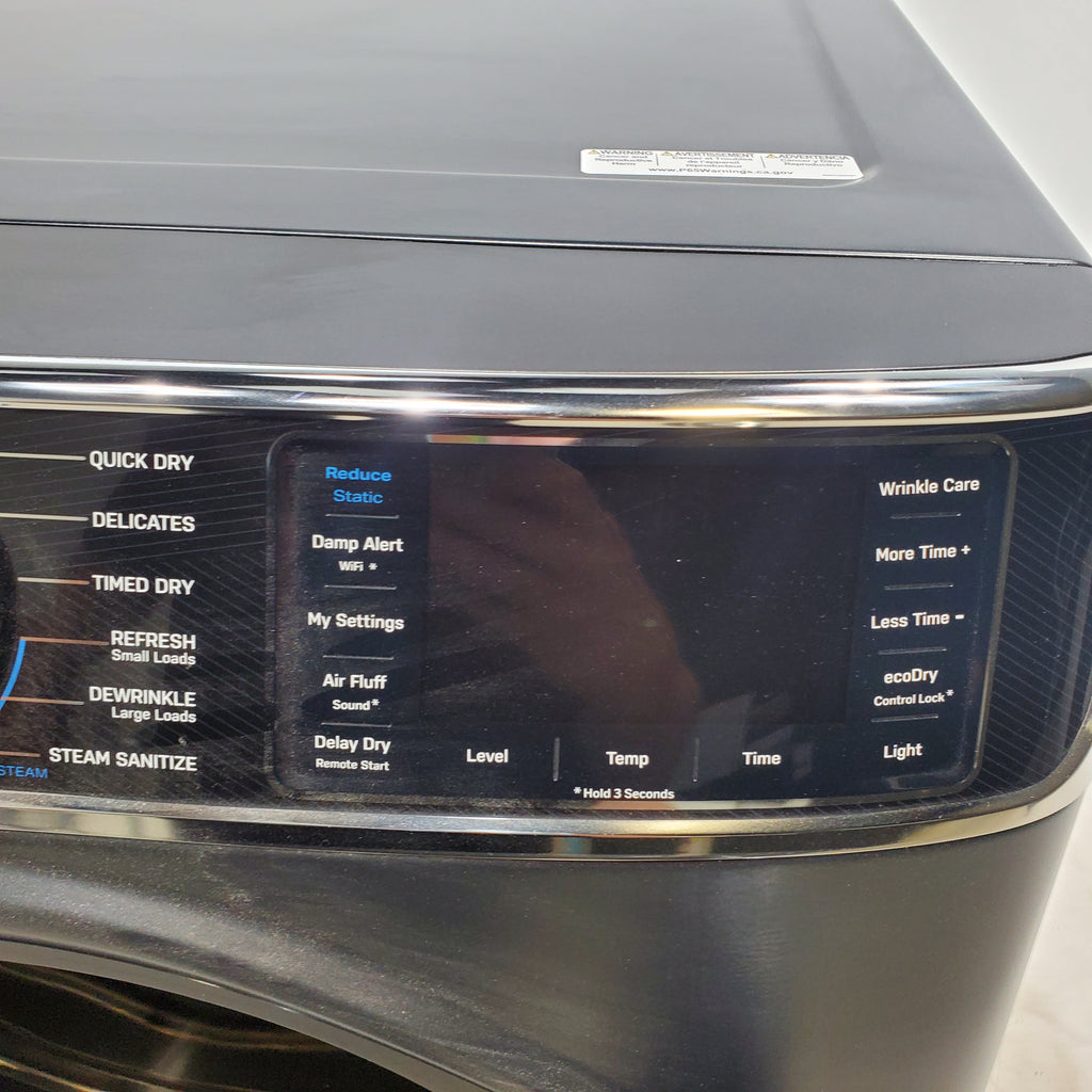Pictures of GE Profile 5.3 cu. ft. Smart Front Load Washer in Carbon Graphite with OdorBlock UltraFresh Vent System and Carbon Graphite ENERGY STAR GE 7.8 cu. ft. Front Load Gas Dryer with Power Steam- Scratch & Dent - Minor - Neu Appliance Outlet - Discount Appliance Outlet in Austin, Tx