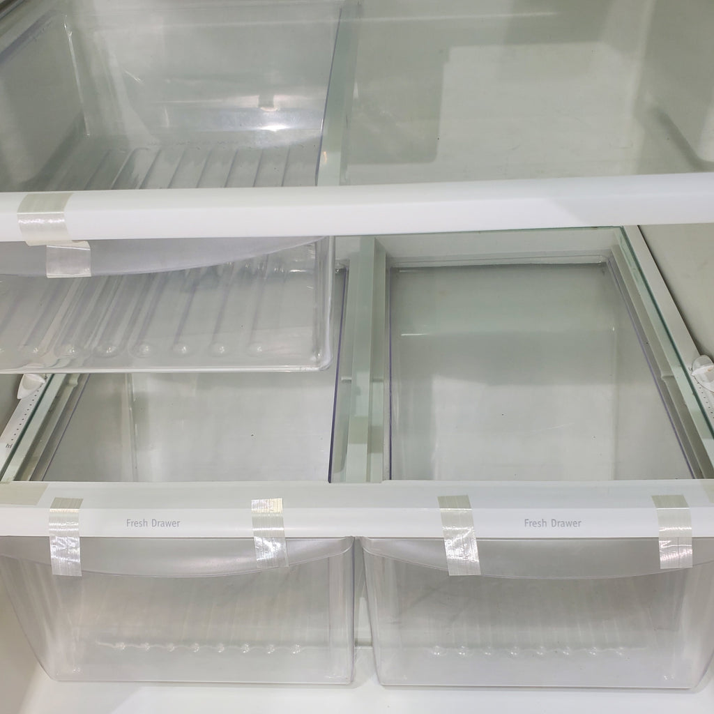 Pictures of 30" Wide Frigidaire White 18 cu ft  Top and Bottom Refrigerator with Adjustable Shelving and Ice Maker - Certified Refurbished - Neu Appliance Outlet - Discount Appliance Outlet in Austin, Tx