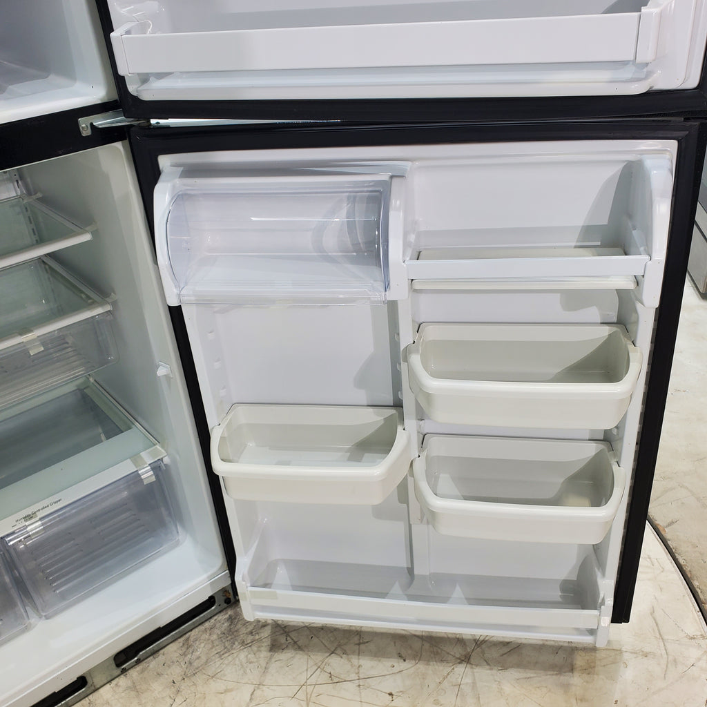 Pictures of 33 in. Wide Black Whirlpool 20.9 cu. ft. Top Freezer Refrigerator with Icemaker - Certified Refurbished - Neu Appliance Outlet - Discount Appliance Outlet in Austin, Tx