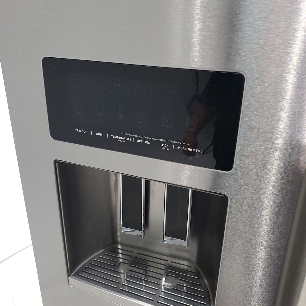 Pictures of Kitchenaid 26.8 cu ft Standard Depth French Door Refrigerator with Exterior Ice and Water Dispenser - Scratch & Dent - Minor - Neu Appliance Outlet - Discount Appliance Outlet in Austin, Tx