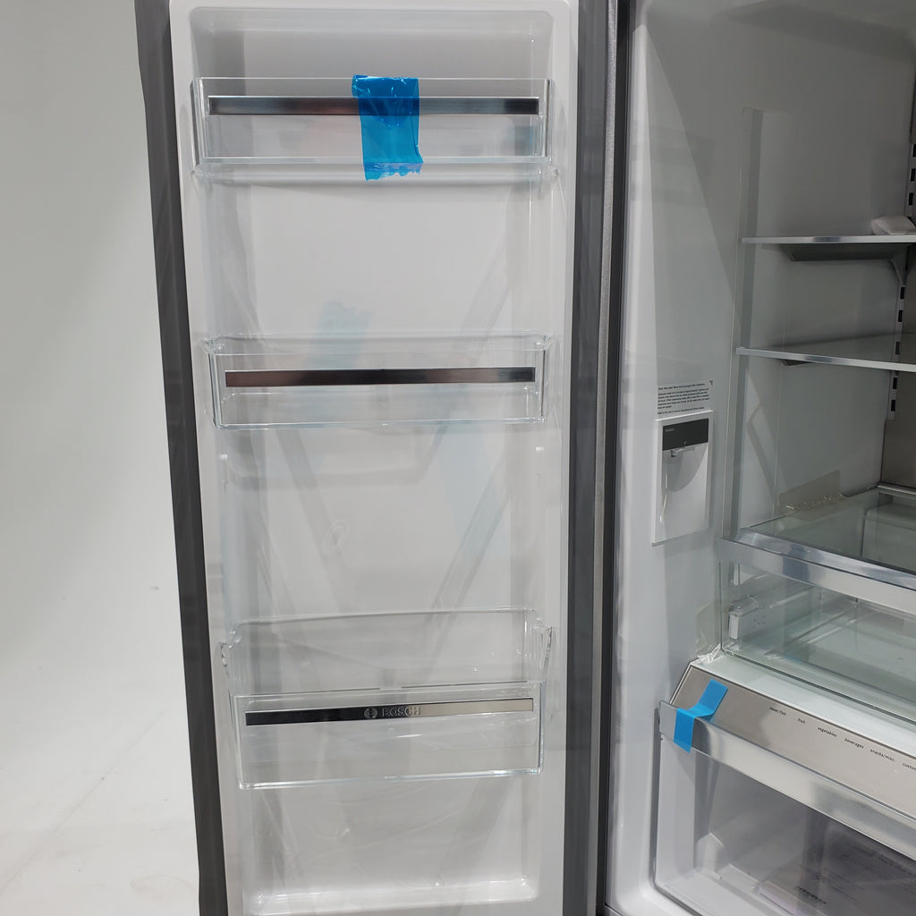 Pictures of ﻿Bosch 800 Series Stainless Steel 36 inch Wide 20.8 cu. ft. Smart Counter Depth French Door Refrigerator with Internal Water and Ice - Scratch & Dent - Moderate - Neu Appliance Outlet - Discount Appliance Outlet in Austin, Tx