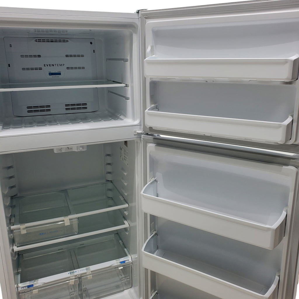 Pictures of 30 in. Width White Frigidaire 18.3 cu. ft. Top Freezer Refrigerator with EvenTemp Cooling System - Certified Refurbished - Neu Appliance Outlet - Discount Appliance Outlet in Austin, Tx