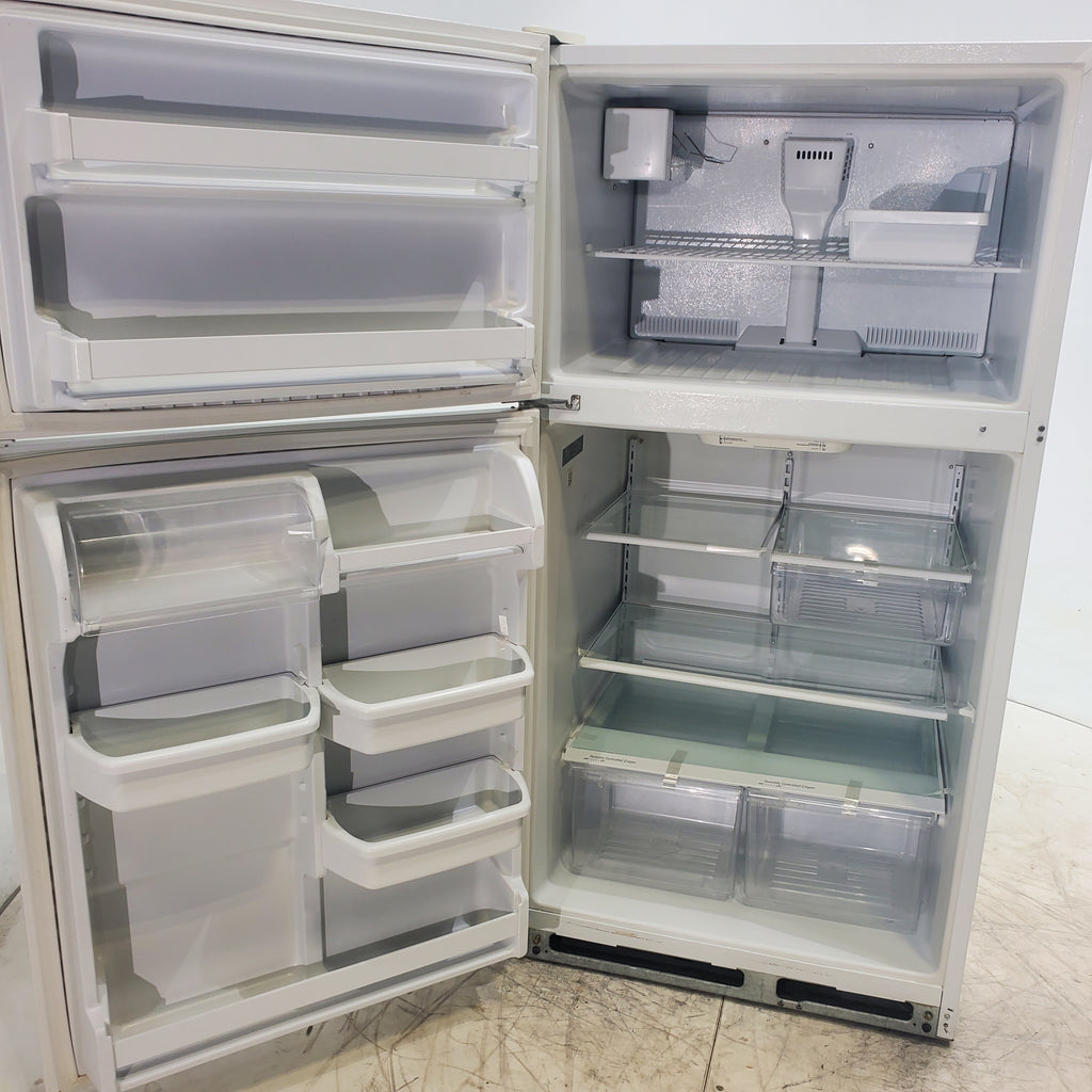 Pictures of 33" Wide Maytag White 20.9 cu ft Top Freezer Refrigerator with Adjustable Shelving and Icemaker - Certified Refurbished - Neu Appliance Outlet - Discount Appliance Outlet in Austin, Tx