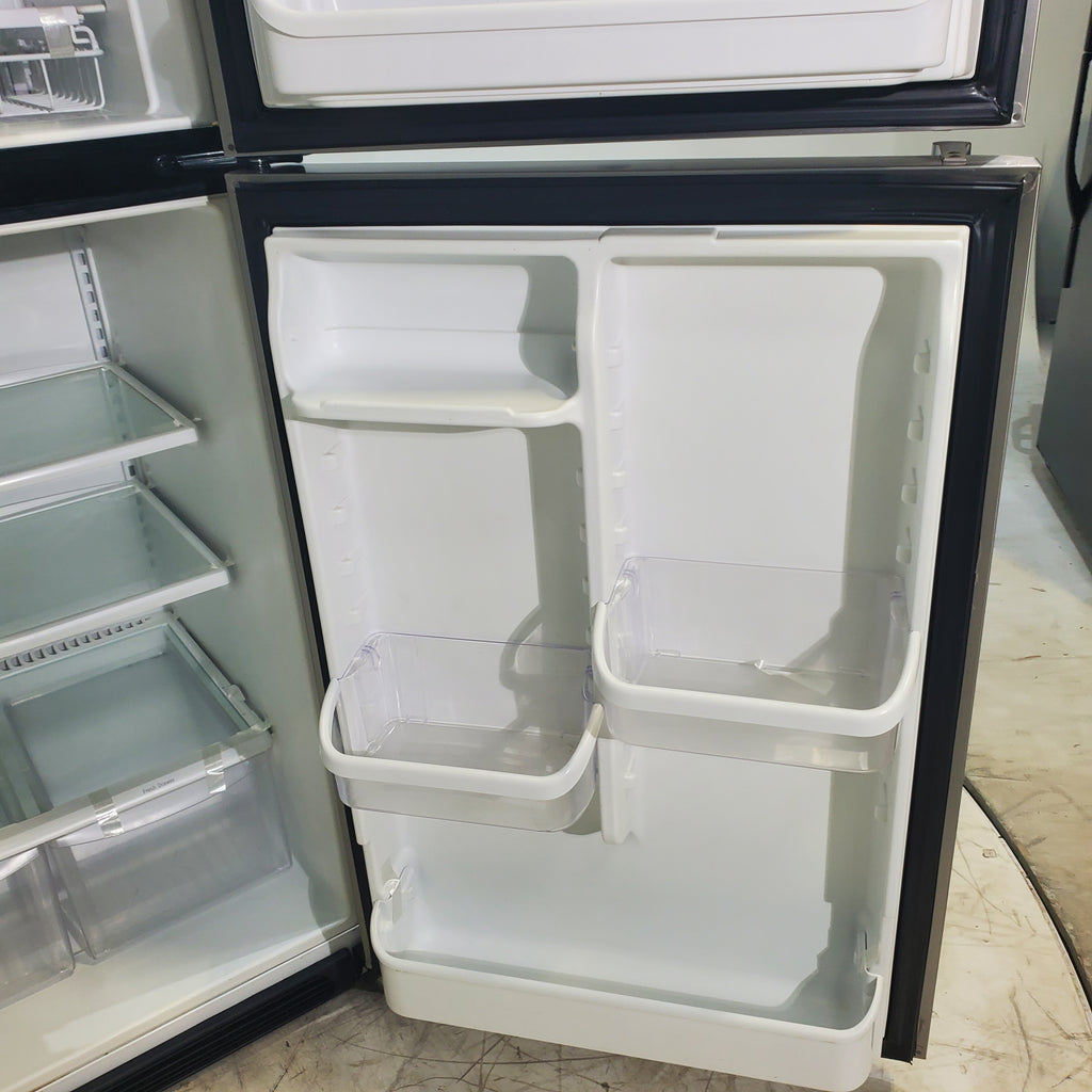 Pictures of 30" Wide Frigidaire Gallery Stainless Steel 18.3-cu ft Top-Freezer Refrigerator with Adjustable Spill Proof Glass - Certified Refurbished - Neu Appliance Outlet - Discount Appliance Outlet in Austin, Tx