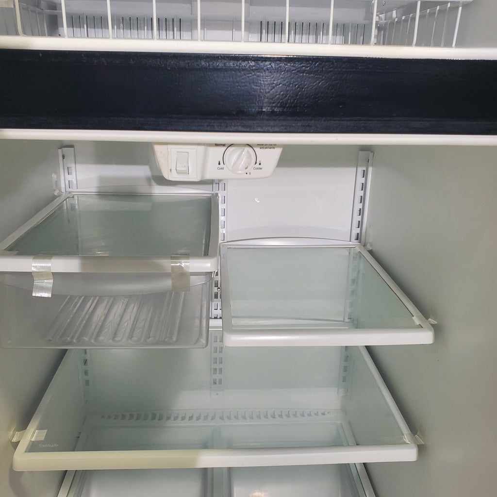 Pictures of 30" Wide Frigidaire Gallery Stainless Steel 18.3-cu ft Top-Freezer Refrigerator with Adjustable Spill Proof Glass - Certified Refurbished - Neu Appliance Outlet - Discount Appliance Outlet in Austin, Tx