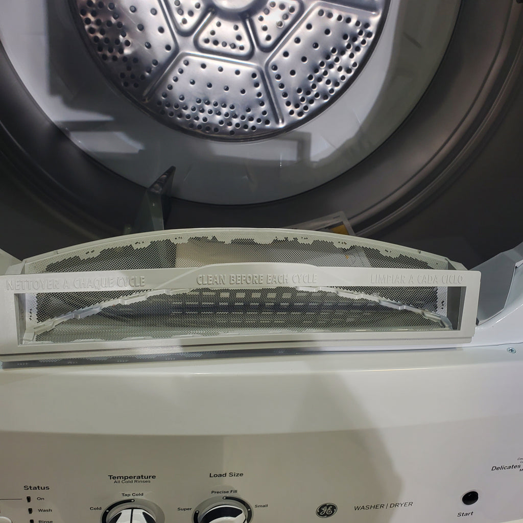 Pictures of GE 3.8 cu. ft. Laundry Center Washer and 5.9 cu. ft. Electric Dryer with Electro-Mechanical Rotary Dial Controls - Scratch & Dent - Minor - Neu Appliance Outlet - Discount Appliance Outlet in Austin, Tx