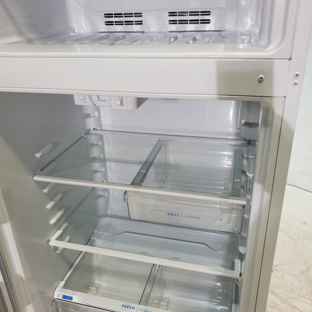 Pictures of 30 in. Width White Frigidaire 18.3 cu. ft. Top Freezer Refrigerator with EvenTemp Cooling System - Scratch & Dent - Minor - Neu Appliance Outlet - Discount Appliance Outlet in Austin, Tx