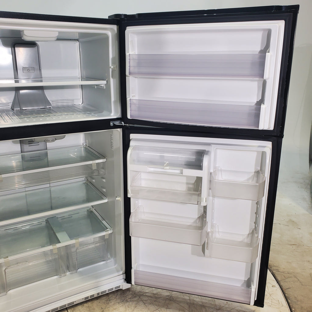 Pictures of 32.5" Wide Whirlpool 21 cu ft Capacity Top Freezer Refrigerator with Can Caddy Storage - Certified Refurbished - Neu Appliance Outlet - Discount Appliance Outlet in Austin, Tx