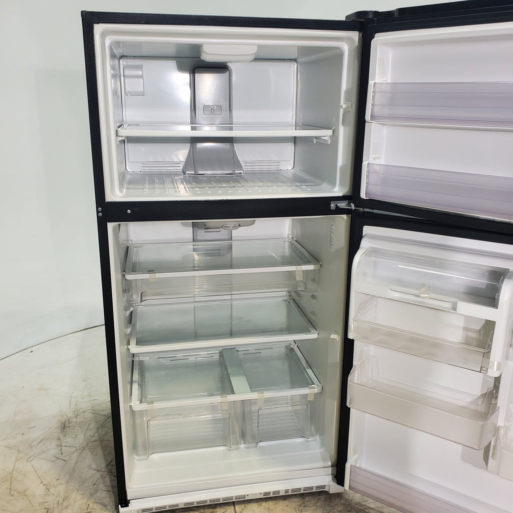 Pictures of 32.5" Wide Whirlpool 21 cu ft Capacity Top Freezer Refrigerator with Can Caddy Storage - Certified Refurbished - Neu Appliance Outlet - Discount Appliance Outlet in Austin, Tx