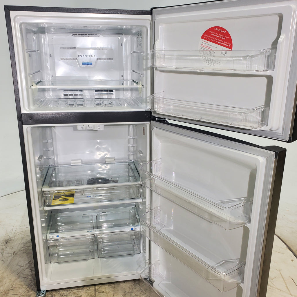 Pictures of 30" Wide Frigidaire Stainless Steel 20 cu ft Top Freezer Refrigerator with EvenTemp™ Cooling System - Scratch & Dent - Minor - Neu Appliance Outlet - Discount Appliance Outlet in Austin, Tx