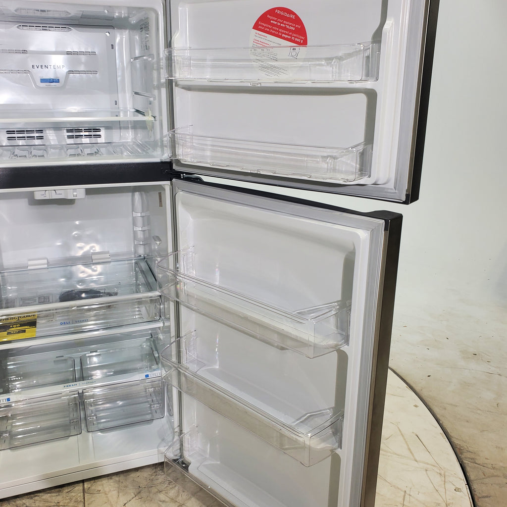 Pictures of 30" Wide Frigidaire Stainless Steel 20 cu ft Top Freezer Refrigerator with EvenTemp™ Cooling System - Scratch & Dent - Minor - Neu Appliance Outlet - Discount Appliance Outlet in Austin, Tx