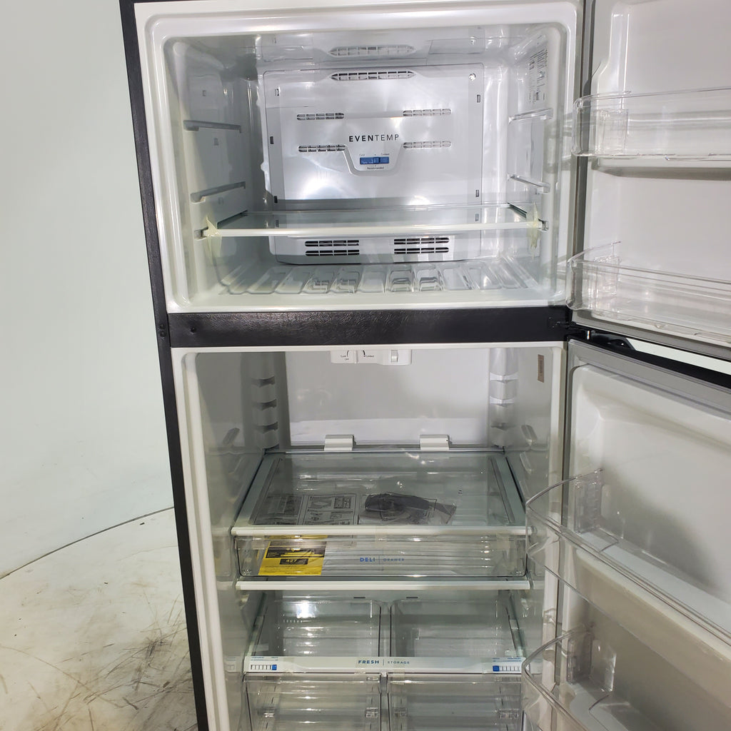 Pictures of 30" Wide Frigidaire Stainless Steel 20 cu ft Top Freezer Refrigerator with EvenTemp™ Cooling System - Scratch & Dent - Minor - Neu Appliance Outlet - Discount Appliance Outlet in Austin, Tx